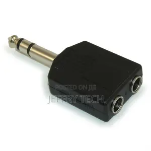 1/4inch Stereo TRS Male Plug to Dual 1/4inch Stereo TRS Fema