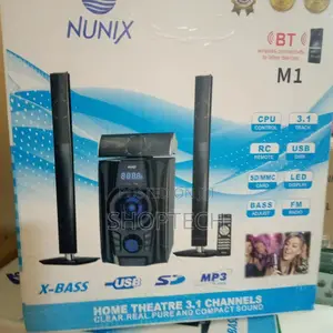 3.1ch M1 Nunix Home Theatre Multimedia System Woofer.