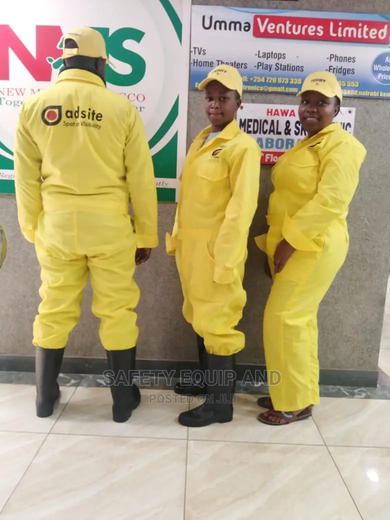 Branded Plain Yellow Coverall