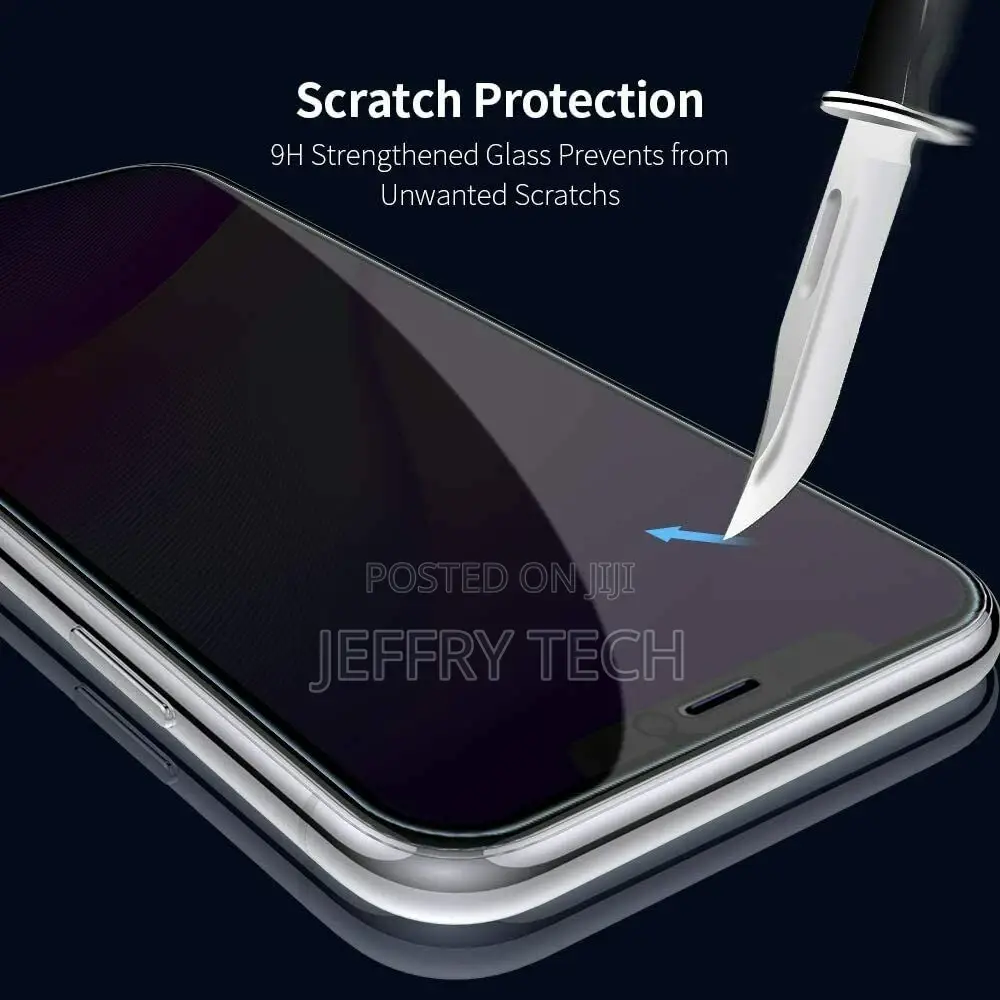2 Pack Privacy Tempered Glass Screen Protector for iPhone 11