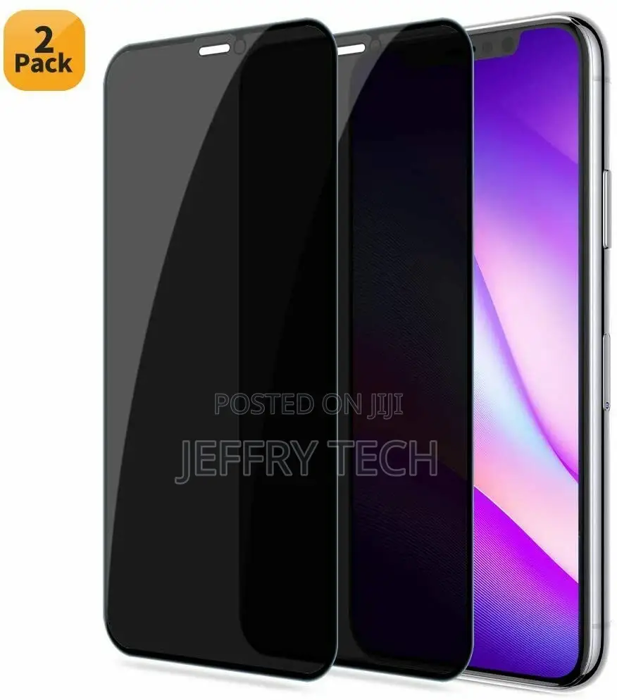 2 Pack Privacy Tempered Glass Screen Protector for iPhone 11