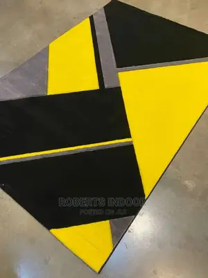 Yellow and Black 6*9 Paris House Carpet