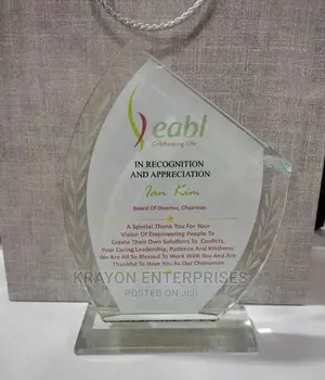 Crystal Awards.(Heatpress/Sub/Uv.