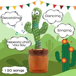 Birthday Present Dancing Cactus Electron Plush Toy.
