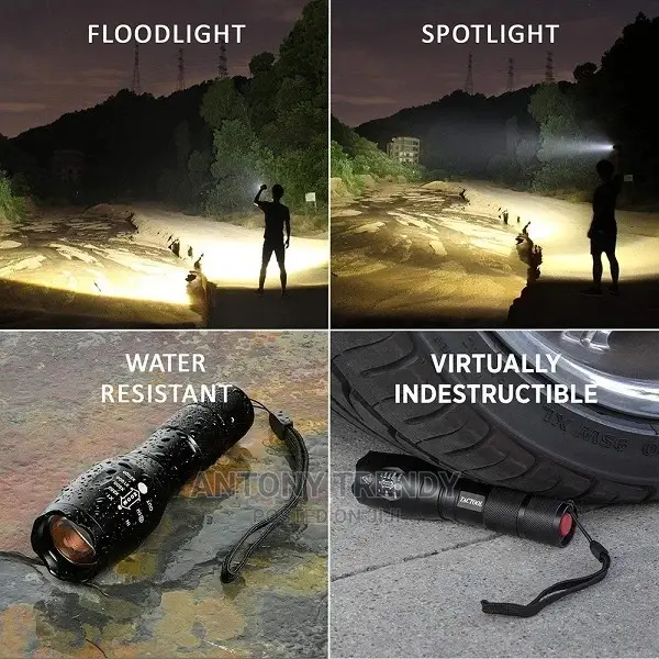 Xml-T6 Flashlight Tactical Camping Flashlight Led .