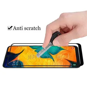 Samsung Galaxy A20 Full Screen Tempered Glass Protector Bubb