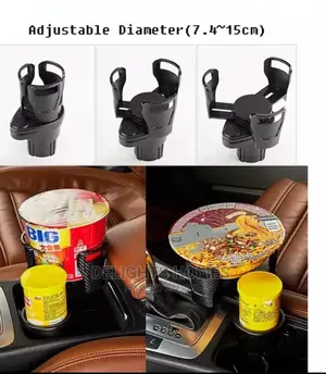 Expandable Dual Slot Car Cup Holder
