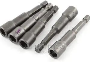 5 Pcs 6 Point Hex Socket Magnetic Nut Setter Driver Adapter