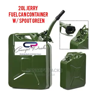 20L Metallic Fuel Can With Spout