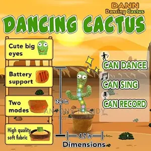 Lovely Talking Toy Dancing Cactus Doll Speak Talk Sound .