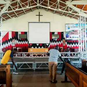 Quality Projection Screens Set Up for a Church
