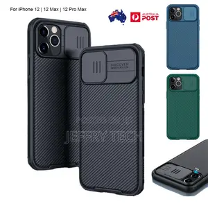 iPhone 13 12 11 Pro Max Case Nillkin Slide Lens Camera Prote