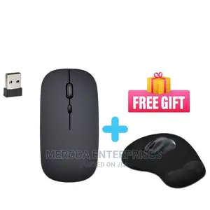 Generic Rechargeable Wireless Mouse Slim + FREE MOUSEPAD