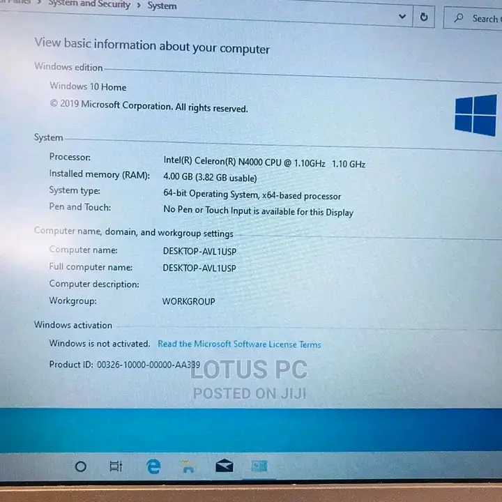 Laptop HP Stream Laptop 4GB Intel Celeron SSD 60GB