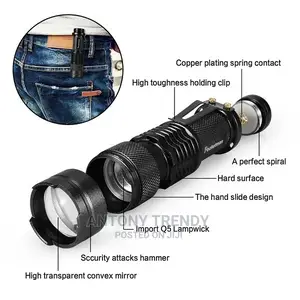 Most Bright Led Flashlight XMLT6 Led Aluminum Camping Lamp.