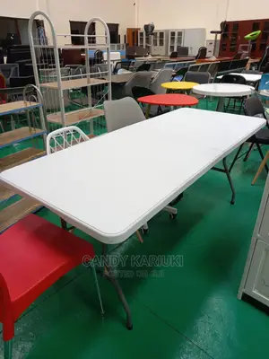 White Foldable Table (180cm Length by 70cm Width)