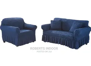 Navy Blue Turkish Elastic Sofa Cover
