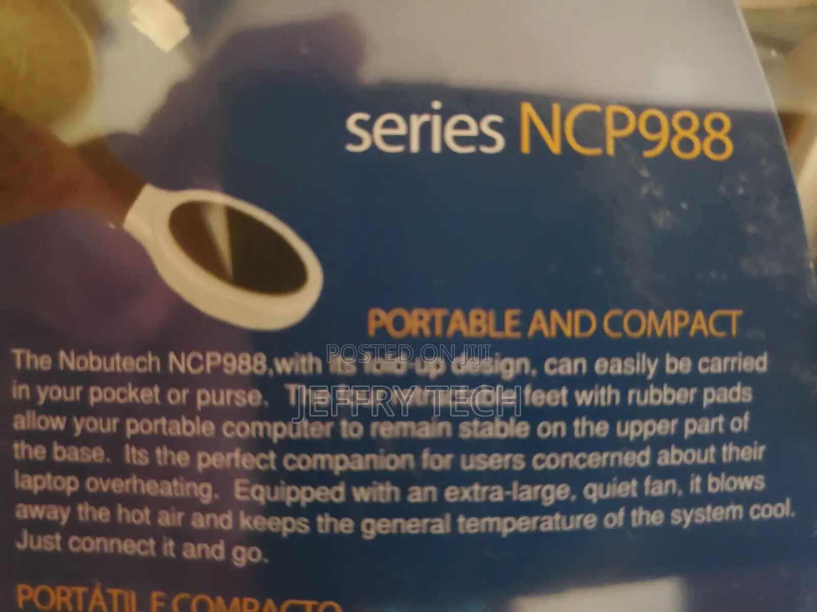 Laptop Notebook Cooling Pad Foldable Nobutech Xtreme Series
