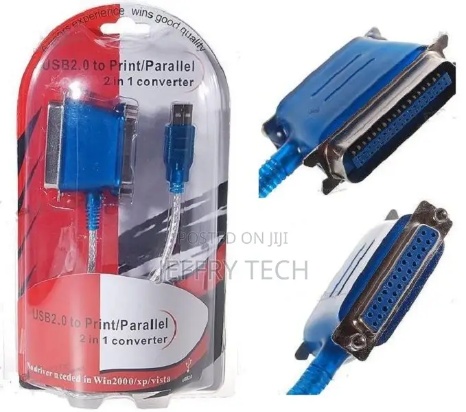 USB 2.0 to Parallel/Printer Cable Adapter