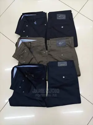 Men Trousers Khaki