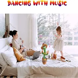 Dancing Cactus Plush Toy,Talking Cactus Baby Toys, Usb.