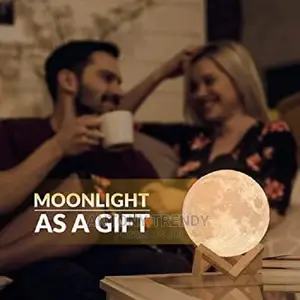 3D Moon Lamp by Mind-Glowing - Cool Night Light.