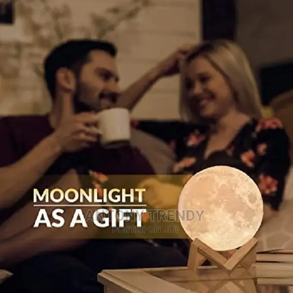 3D Moon Lamp by Mind-Glowing - Cool Night Light.