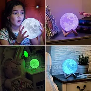 3D Moon Lamp by Mind-Glowing - Cool Night Light.