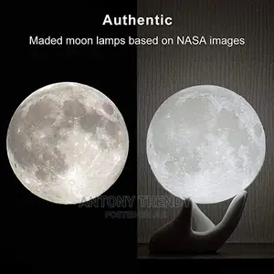 3D Printed Lunar Lamp - Moon Light - Night Lights for Kids.