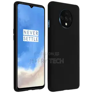 Silicone Case, Glossy Matte Back Cover for Oneplus 7T – Bl