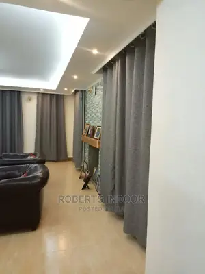 Light Grey Elegant House Curtain