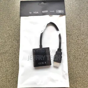 Set-Top Box Player Connected to Hdmi-Compatible to VGA Bus