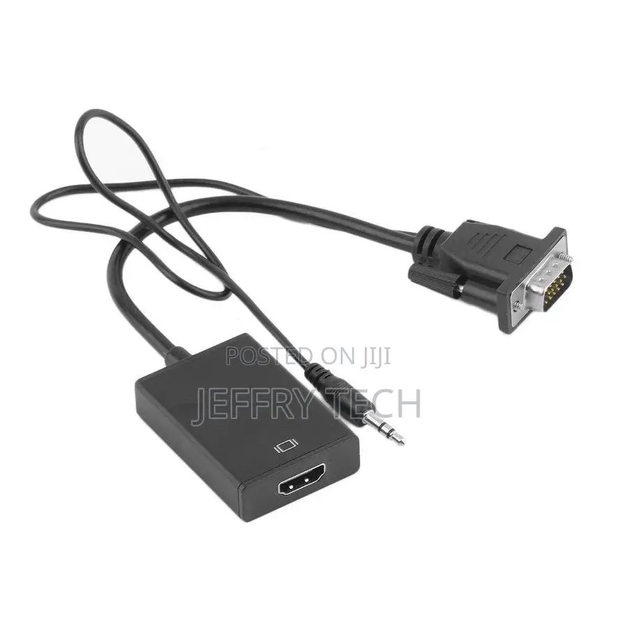 Compatible 1080P Converter VGA Audio to Hdmi-Compatible Cabl