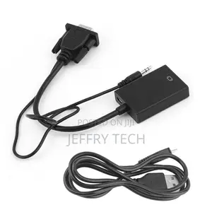 Compatible 1080P Converter VGA Audio to Hdmi-Compatible Cabl