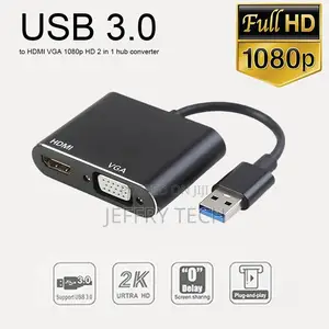 USB 3.0 to HDMI VGA 1080P Adapter Converter for Mac OS Windo