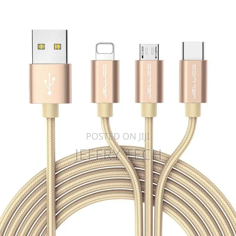 3 in 1 Type C 8pin Micro USB Cable for iPhone iPhone 8 X 7 6