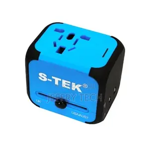 Stek Universal Adaptor With USB Charger Travelling Kit
