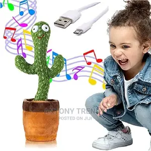 Plush Cactus Toy, Repeats And Record What You Say Colorful .