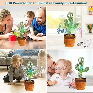 Plush Cactus Toy, Repeats And Record What You Say.