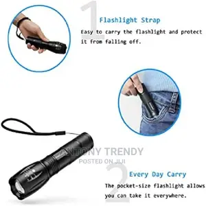XML T6 Zoomable, Water Resistant Light Model Flash Light.