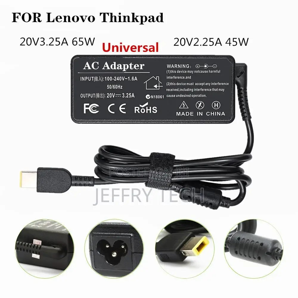 20V3.25A Notebook Power Adapter for Lenovo Thinkpad Laptop C