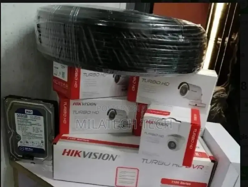 Hik Vision 5 CCTV Camera Full Kit ( Night Vision]