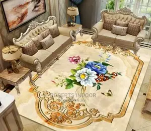 Beige Elegant 3d Carpet