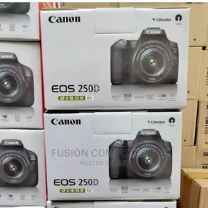 Canon Eos 250d DSLR Camera With Efs 18-55 Dc Iii Lens Kit