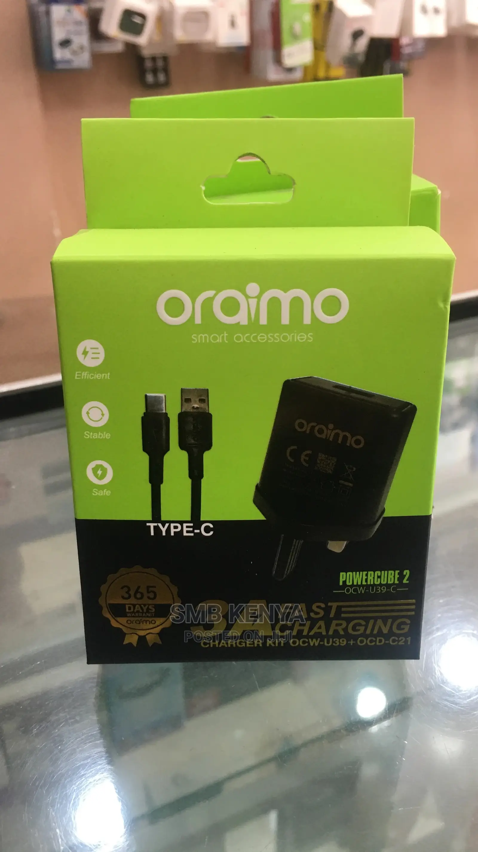 Oraimo 3A Fast Charger Type C