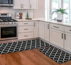 Black and White Kitchen Mat