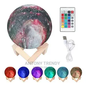 3DLED Color Starry Night Light Open Monochrome Magic Moon.