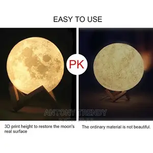 Rechargeable for Home Decoration Party Decor Moon Lamp.