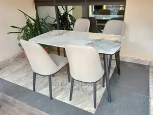 4 Seater Marble Top Dining Table