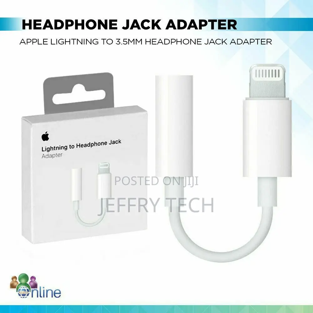 Original 3.5mm Headphone Jack AUX Adapter Lightening for Iph